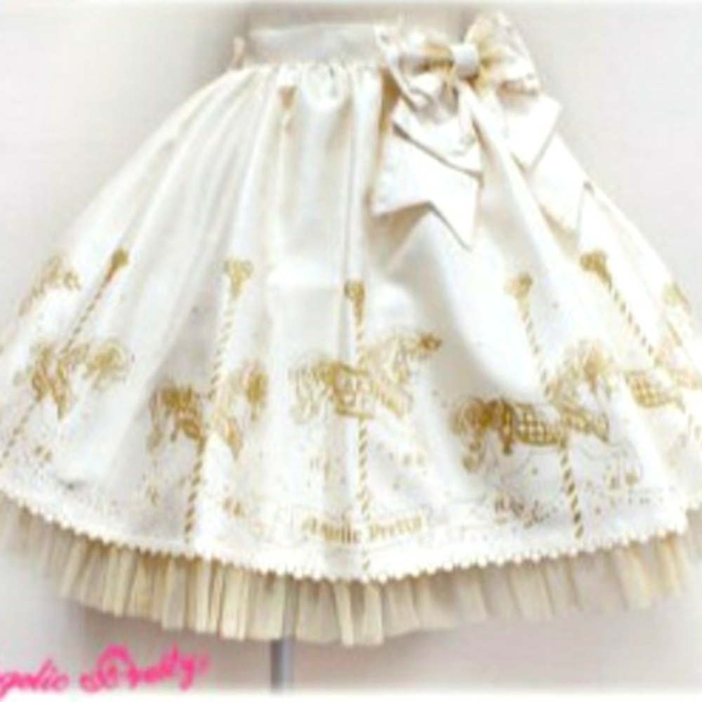 Angelic Pretty Twinkle Carnival Skirt (Ivory)